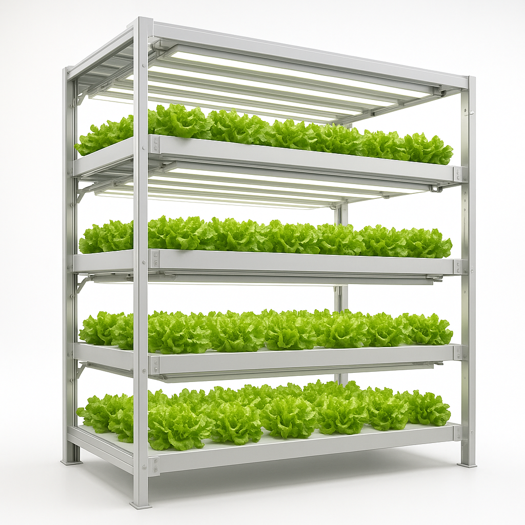 Luminara VertiGrow 4-Tier LED Hydroponic Rack