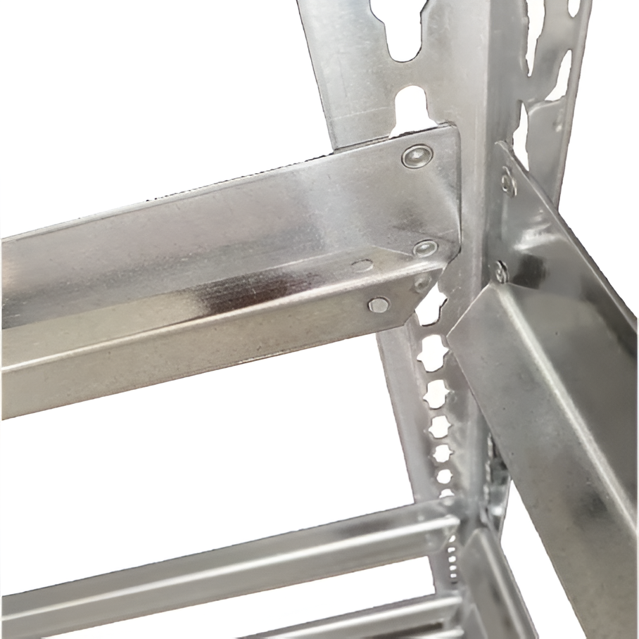 ArborCraft GalvaBamboo 4-Tier Greenhouse Shelving System